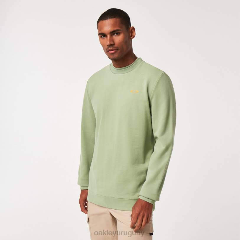 Oakley sudadera vintage con tripulación XT4H2142 ropa nuevo jade