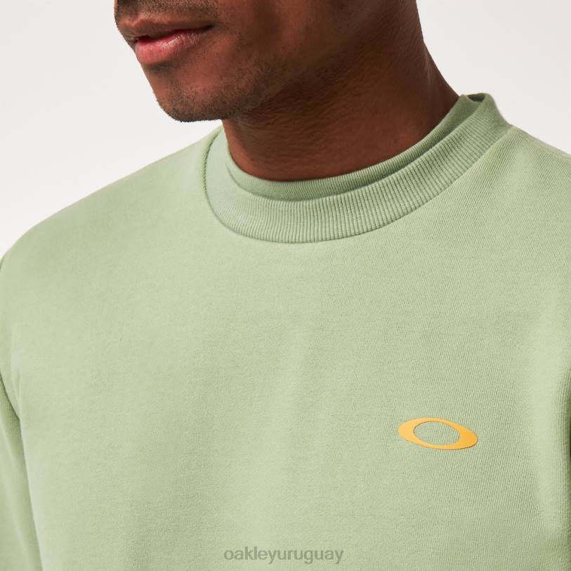 Oakley sudadera vintage con tripulación XT4H2142 ropa nuevo jade