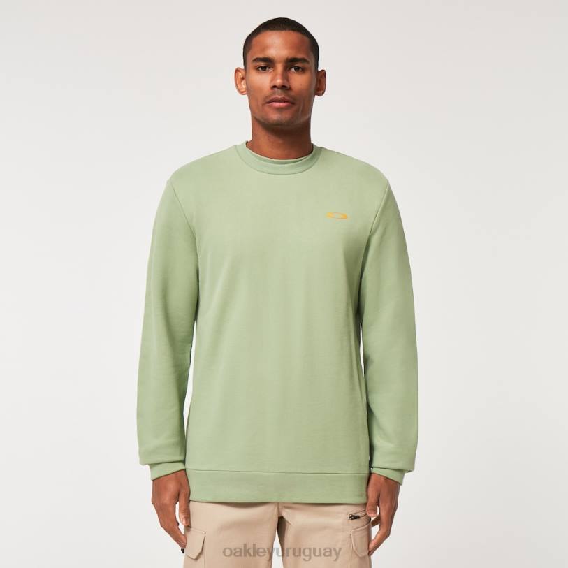 Oakley sudadera vintage con tripulación XT4H2142 ropa nuevo jade