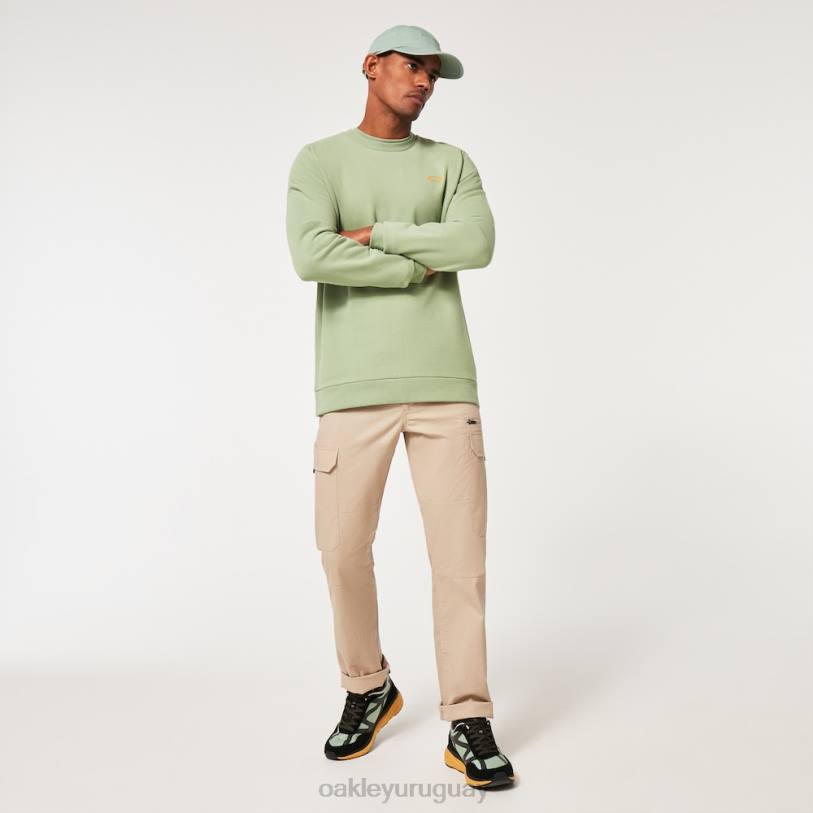 Oakley sudadera vintage con tripulación XT4H2142 ropa nuevo jade