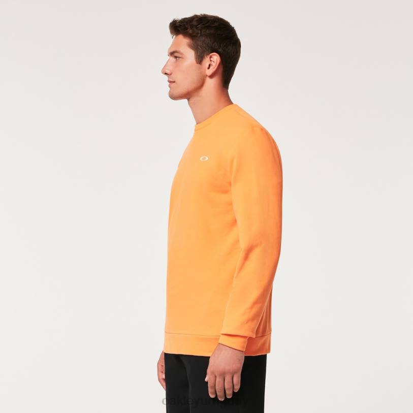 Oakley sudadera vintage con tripulación XT4H2144 ropa naranja suave
