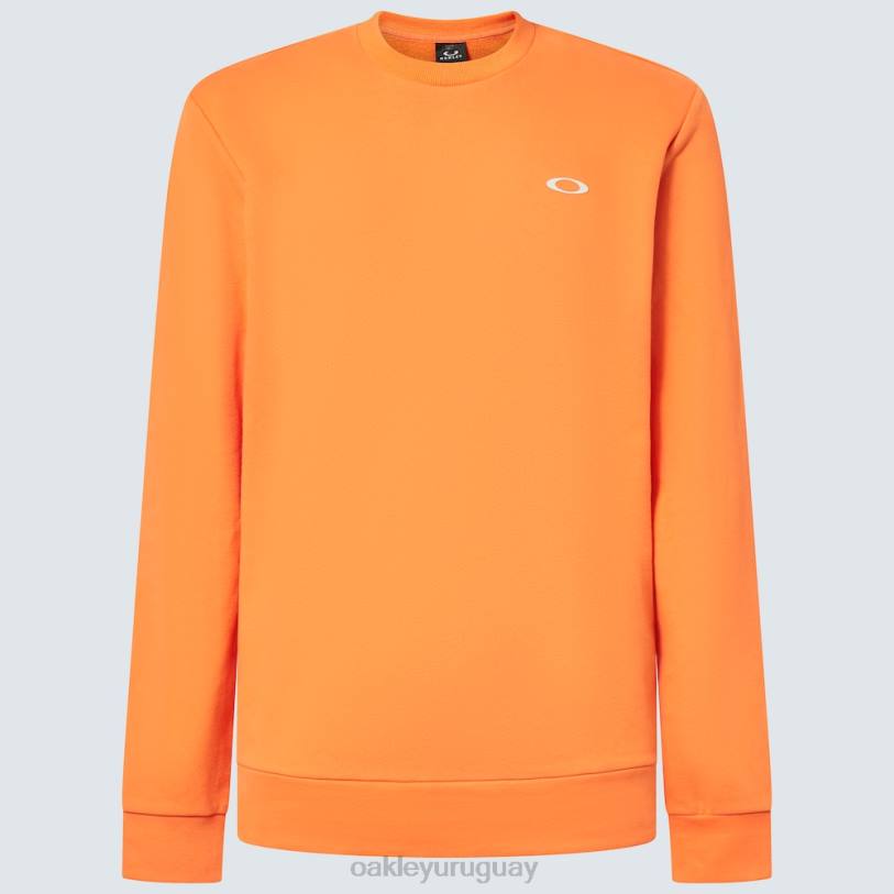 Oakley sudadera vintage con tripulación XT4H2144 ropa naranja suave