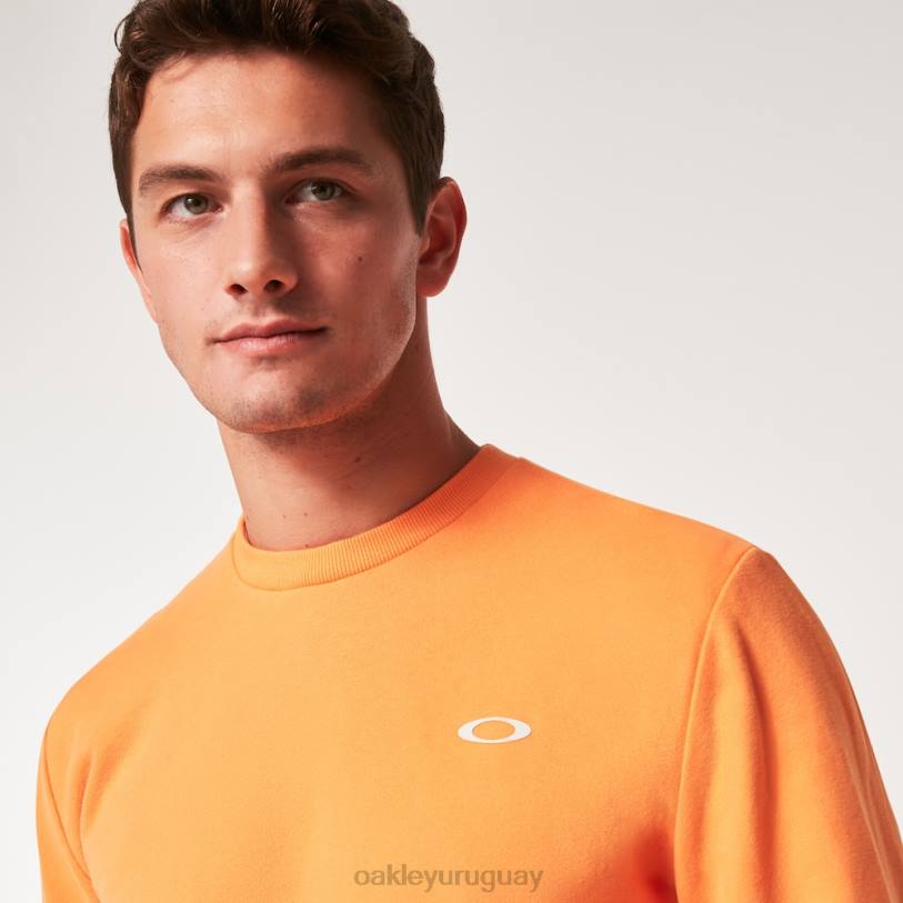 Oakley sudadera vintage con tripulación XT4H2144 ropa naranja suave