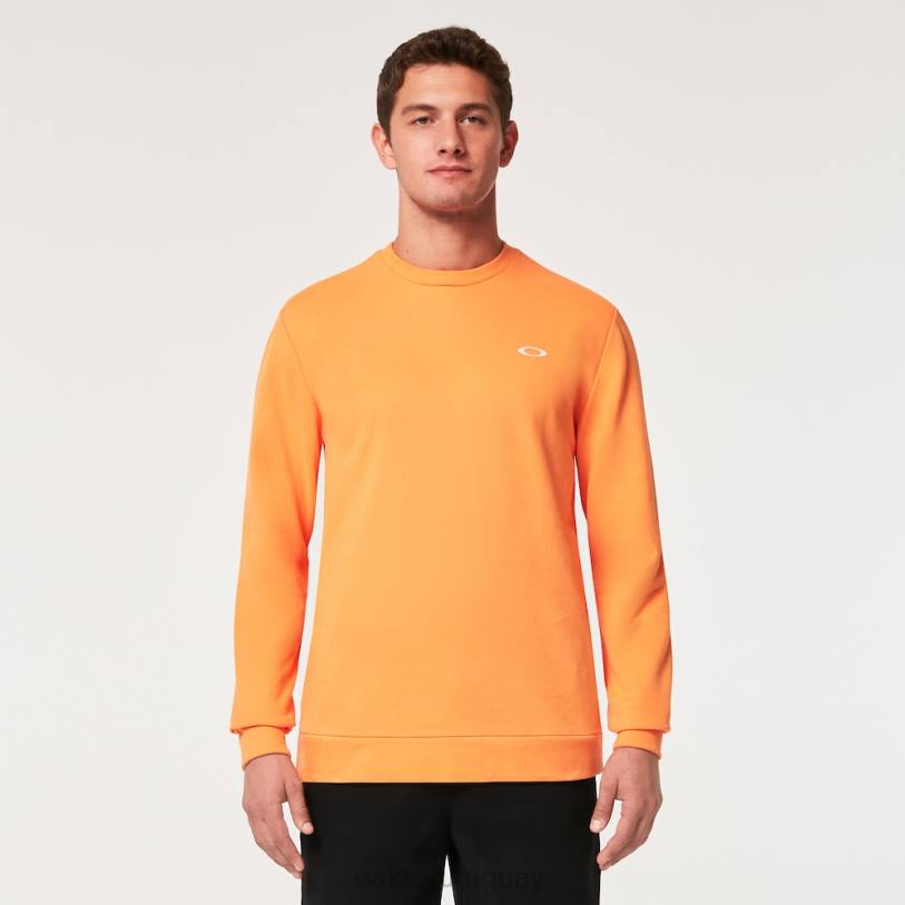 Oakley sudadera vintage con tripulación XT4H2144 ropa naranja suave