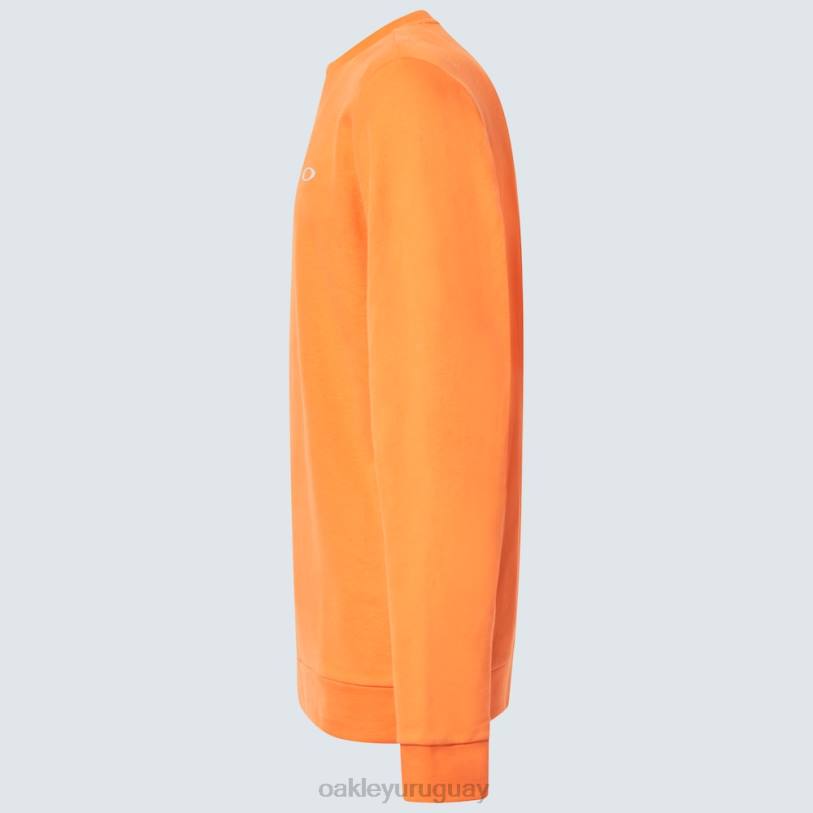 Oakley sudadera vintage con tripulación XT4H2144 ropa naranja suave